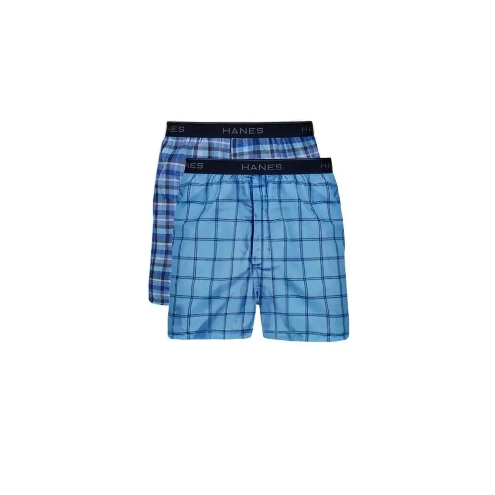 Hanes Mens 4-Pack Tagless Boxers Comfort Flex Waistband Size 2XL (44-46